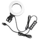 thumbnail image 3 of Luz de relleno para selfies Jadeshay anillo de luz LED regulable 4 pulgadas Negro, 3 of 8