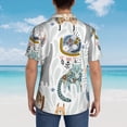 thumbnail image 3 of Lsque Cute Colorful Animal pattern Hawaiian Shirt for Men, Unisex Summer Beach Casual Short Sleeve Button Down Shirts-3X-Large, 3 of 9