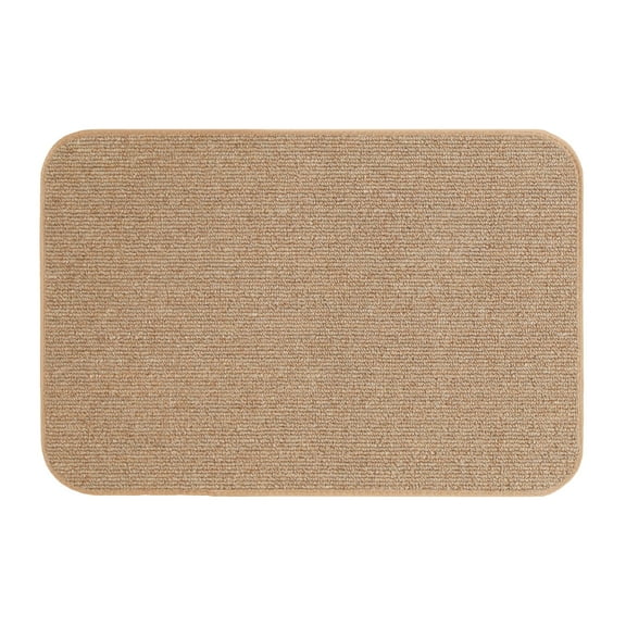 Skid-resistant Carpet Indoor Area Rug Floor Mat - Pebble Beige - 2' X 3' - Many Other Sizes to Choose From