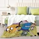 thumbnail image 4 of Hora de Aventuras anti-pilling, suave, ligera, esponjosa y acogedora de lujo para hogar y cocina – Perfecta para niños y adultos,100X130cm, 4 of 6