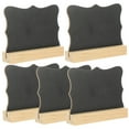thumbnail image 4 of WRISTBIQUE Tabletop Mini Chalkboard Signs Wood 5Pcs 3.9x3.1x0.9In, 4 of 8