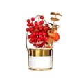 thumbnail image 1 of simhoa Chinese New Year Flower Basket, Festival Table Centerpiece Tabletop Photos Props Persimmon, 1 of 8