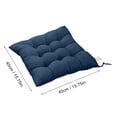 thumbnail image 4 of Tuvgenk Seat Cushion Navy Blue Office Pressure Relief Seat Cushion Pillow Polyester Square Comfortable Thick Chair Pad for Home, 4 of 5