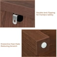 thumbnail image 4 of VVFLU Farmhouse 5 Drawer Dresser Storage Cabinet Chest of Drawer for Bedroom, 48" Tall Brown Wood, 4 of 6