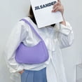 thumbnail image 4 of Jumpingount Bolso ligero y a la moda para mujer, bolso a juego fácil para mujer, bolso de hombro, bolso de mano Bolsas de mensajero y de hombro púrpura, 4 of 6