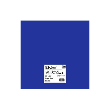 UPC: 0740512121595 | Paper Accents Cardstock 12 x 12  Smooth 65lb Royal Blue 25pc
