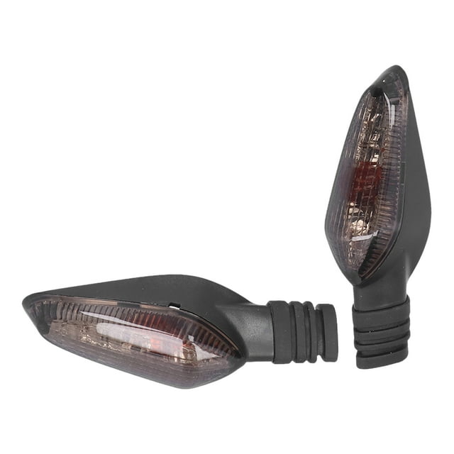Turn Signal, Yellow Light Durable Low Power Consumption 2pcs 12V Turn Lamp For Motorbike Black Lens,Transparent Lens