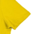 thumbnail image 3 of Shaquille O'Neal XLG Mens Big & Tall Yellow Ribbed Short Sleeve T-Shirt 4XLT, 3 of 4