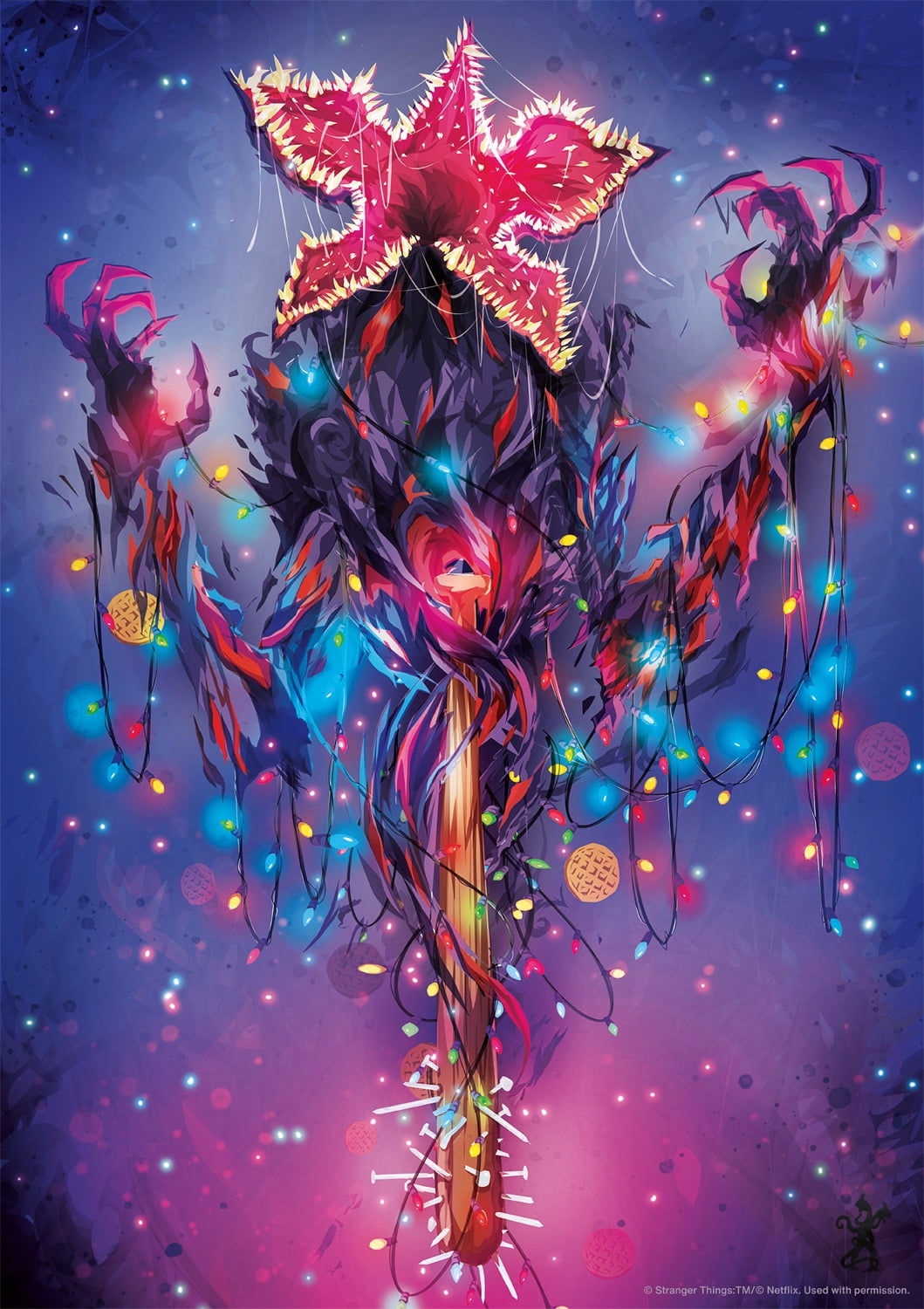 Buffalo Games Demogorgon Lights 500-Piece Interlocking Jigsaw Puzzle for Adults Ages 14-99 Years