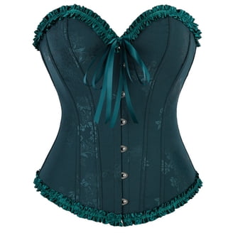 Miss Moly Gothic Burlesque Corset Dress Lace Skirt Faux Leather