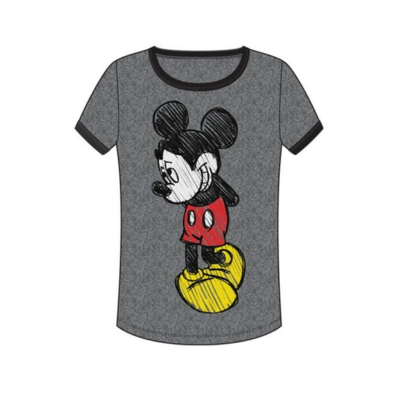 Disney Women's Mickey Mouse Shy Medium Fashion Tshirt