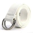thumbnail image 2 of Jeans en Toile pour Femmes et Hommes Ceintures Solides Boucles Double D, 2 of 2