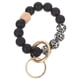 thumbnail image 1 of Llavero de pulsera: Pulsera de silicona con cuentas de moda para mujeres y niñas. Llavero multifuncional portátil para llaves de coche, carteras y bolsos., 1 of 6