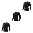 thumbnail image 2 of Qarigey Ropa interior térmica para hombre, medias de secado rápido, camisetas para correr de invierno, ropa de compresión, ropa deportiva, Type1 NO1, 2 of 6