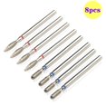 thumbnail image 1 of Juego de brocas de diamante para uñas, 8 Uds., broca limpiadora de cutículas para eliminación de Gel acrílico para uñas, cortador de fresado, accesorios para máquina de manicura Tan Jianjun unisex, 1 of 2