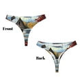 thumbnail image 3 of Balery Vintage Truck Farm Scene Tangas de Algodón para Mujer con Estampado – Ropa Interior Sexy, Transpirable, G-string-3X-Large, 3 of 6