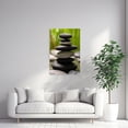 thumbnail image 5 of ZHONGYUTONG Bathroom Zen Canvas Wall Art Zen Stones Picture Print Meditation Spiritual Painting Pebble Artwork for Yoga Decor Framed (12.00" x 18.00"), 5 of 5