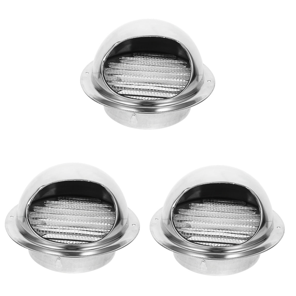 3-Piece Stainless Steel Vent Refill Set with Full Dropper Cloche in Finish for Kitchen and Home