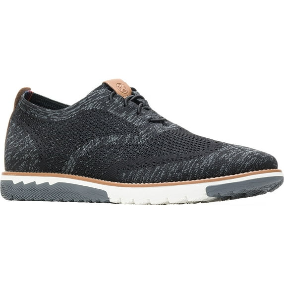 Men's Hush Puppies Expert Wingtip Knit Sneaker Black Multi Knit 10.5 W