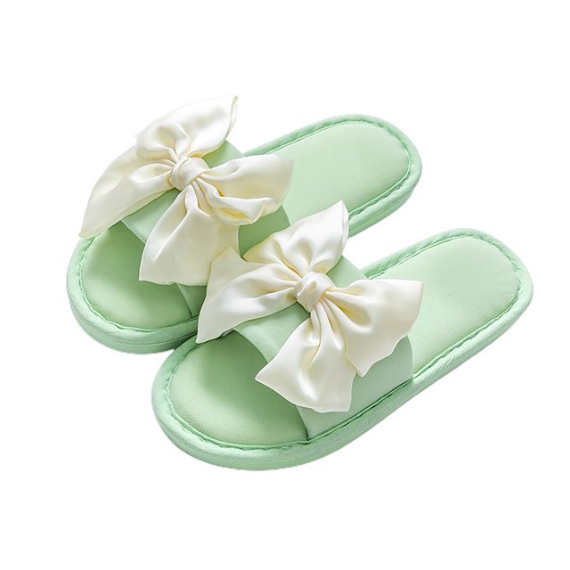 2 uds sandalias de casa para mujer TPR transpirables antideslizantes zapatillas informales de moda con punta abierta verde 38-39