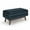 Distressed Dark Blue, variant on Owen 36 inch Wide Mid-Century Modern Small Rectangular Storage Ottoman in Distressed Saddle Brown Vegan Leather