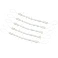 thumbnail image 1 of Unique Bargains 5' Plastic Retractable Spring Coil Strap Key Holder Stylus Cord, Clear 5 Pack, 1 of 5