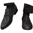 thumbnail image 3 of Men's Formal Dress Shoes Elegant Shiny Loafer Design Lace Up For Business Occasions, 3 of 6