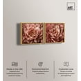 thumbnail image 2 of Romantic Peony Pair 2 Panel Set Canvas Print Floral Wall Art by Art Remedy, Gold Frame, 12 x 12, 2 of 6