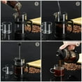 thumbnail image 3 of PARACITY Plastic lid French press black 350ml,Camping Mini Coffee/Tea Press of 304 Stainless Steel Filter and Heat Resistant Glass, 3 of 6