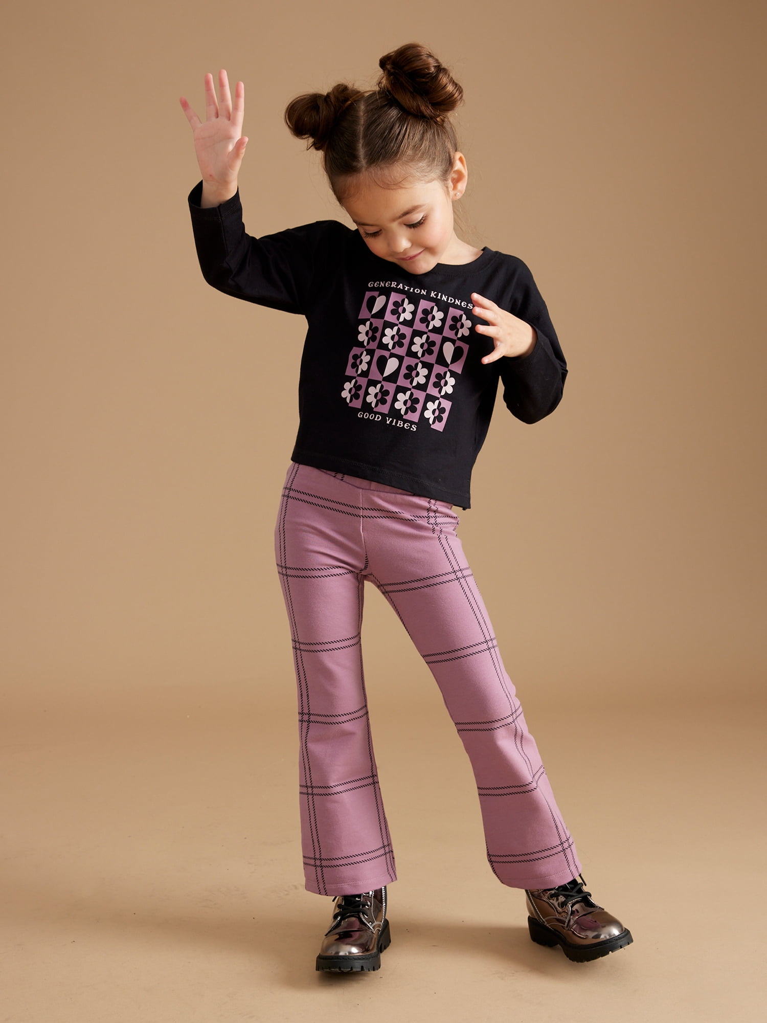 Little Star Organic Kids Girls' Mix and Match Outfit Set, 6-Piece Set, Sizes 12M-10