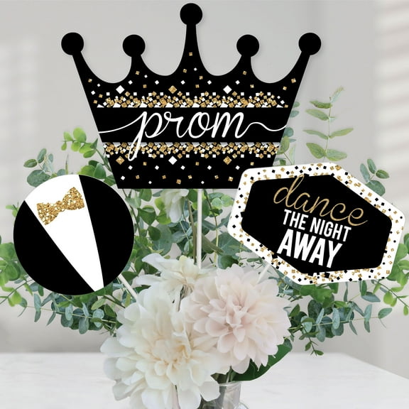 Big Dot of Happiness Prom - Prom Night Party Centerpiece Sticks - Table Toppers - Set of 15