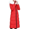 thumbnail image 4 of Babysbule Winter Jackets for Women Woman Fashion Long Sleeves Comfortable Loose Tops Hooded Long Coat Blouse, 4 of 4