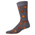 thumbnail image 3 of MeMoi Men's Tasty Cookies Bamboo Blend Novelty Crew Sock - Mens - Male, 10-13, Medium Gray, 3 of 5