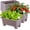 Coffee, variant on Self-Watering Rectangle Planter Boxes 8-Pack, 15.7-Inch Window Box Planter with Drainage Holes & Trays, Pots for Vegetables, Herbs, Flowers, Garden Windowsill Balcony (White)