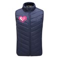 thumbnail image 2 of ZRGHAOYLQ Plus Size Electric Heated Vest Jackets for Men and Woman Upgraded Heated Coat Winter Warm Up Outdoor Coat with 3 Heating Levels Love Heart Print Thermal Heated Coat with 9 Heating Zones, 2 of 5