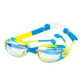 thumbnail image 4 of Gafas de natación para niños Gafas para niños Profesionales a prueba de fugas Impermeables con Amarillo Azul, 4 of 8