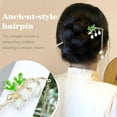 thumbnail image 2 of 8 Pieces Retro Vintage Asian Japanese Chinese Hanfu Gold Metal Flower Hair Sticks with Pearl Pendants Fishtail Lotus Butterfly Long Hair Pins Forks Chopsticks Bun Updo Holders for Women Girls, 2 of 4