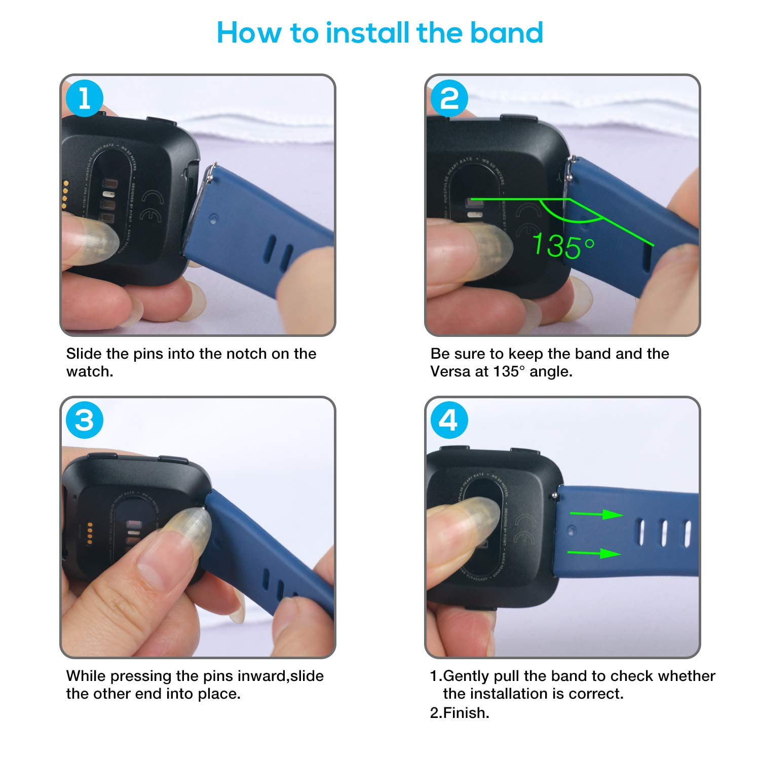 fitbit versa band connector