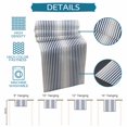 thumbnail image 7 of Ombre Navy Blue Grey Striped Table Runner Farmhouse Modern Stripes Tablerunners 13 x 90 Inch, Table Decorations Tabletop Scarf for Summer Gathering Holiday Farmhouse Kitchen Dining Decor, 7 of 7