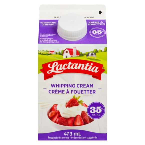 Lactantia Whipping Cream 35%, 473ML
