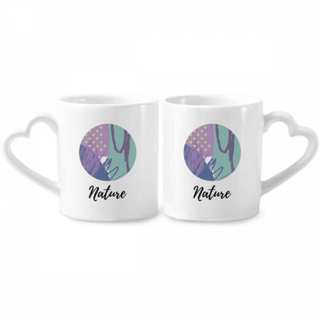 

Happy s Art Pattern Couple Porcelain Mug Set Cerac Lover Cup Heart Handle