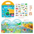 thumbnail image 1 of Wooden Educational Quiet Gel Sticker Book for 4-6 Year Olds: Portable Handy Interactive Puzzle Toy to Enhance Cognitive Skills, Recognition Abilities & Problem-Solving - Ideal for Classroom, Home &, 1 of 6