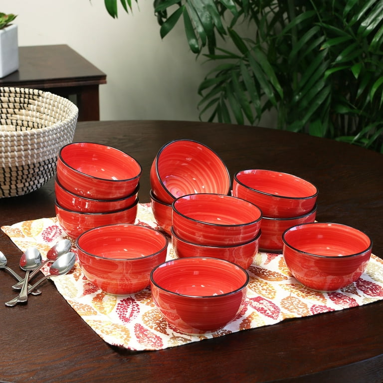 Dash of That Essentials 6 Piece Fluted Glass Bowls with Lids Set