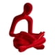 thumbnail image 2 of Estatua de pensador abstracto, figura humana, decoración novedosa, adorno decorativo de escritorio Rojo, 2 of 9