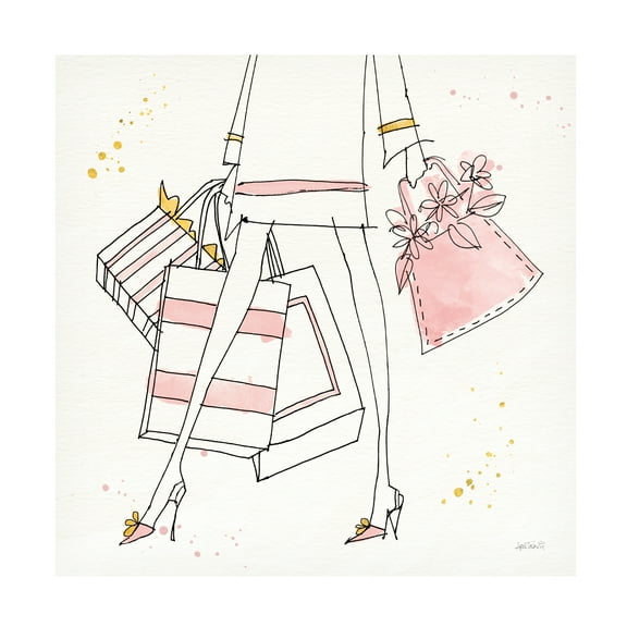 Trademark Fine Art 'Fashion Feet II' Canvas Art by Anne Tavoletti