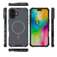 thumbnail image 2 of Magnetic Case for iPhone 16 Plus, Compatible with Mag-Safe, Classic Hybrid Magnetic Phone Case, Military Grade Drop Protection, Scratch-Resistant Back Rugged Cover for iPhone 16 Plus, Gray, 2 of 7