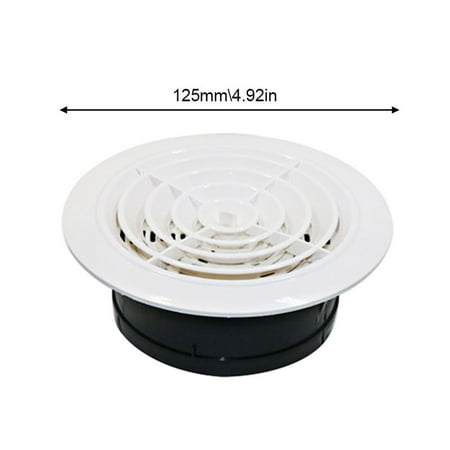 

Leke Round Air Vent Louver Grille Cover Outlet Adjustable Exhaust Vent Ventilation