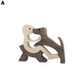 thumbnail image 2 of Homerr Personalized Wooden Ornament Wooden Carvings Ornament for Memory Gifts Nordic Style Cute Pet & Owner Loving Statues for Dog Rabbit Bird Home Custom Family Name Puzzle, 2 of 7