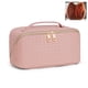 thumbnail image 1 of Bolsa de cosméticos tejida de PU bolsa organizadora de artículos de tocador impermeable para viajes de verano femeninos, 1 of 3
