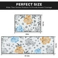 thumbnail image 3 of Floral Kitchen Rugs and Mats Non Skid Washable Set of 2, Grey Blue Orange Flowers Kitchen Floor Mats, Farmhouse Kitchen Runner Rug, Spring Kitchen Decor, 3 of 6
